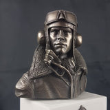 BP3 Cold Cast Bronze Bust RAF Battle of Britain Pilot 80th Anniversary
