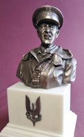 Cold Cast Bronze Bust Sir Archibald David Stirling DSO OBE Special Air Service Cold Cast Bronze Bust