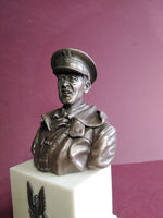 Cold Cast Bronze Bust Sir Archibald David Stirling DSO OBE Special Air Service Cold Cast Bronze Bust