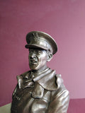 Cold Cast Bronze Bust Sir Archibald David Stirling DSO OBE Special Air Service Cold Cast Bronze Bust