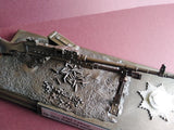 Cold Cast Bronze L7A2 7.62mm GPMG Plaque All Regiments. Choose Regiment from drop down menu