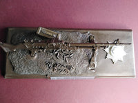 Cold Cast Bronze L7A2 7.62mm GPMG Plaque All Regiments. Choose Regiment from drop down menu