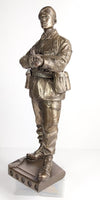 BA01 BAOR/UKLF British Soldier Cold Cast Bronze Figure 14"L2A1 SMG All Regiments. Choose Regiment from drop down menu