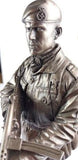 BA01 BAOR/UKLF British Soldier Cold Cast Bronze Figure 14"L2A1 SMG All Regiments. Choose Regiment from drop down menu