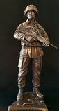 NI4  Without General Service Medal. British Soldier Cold Cast Bronze Figure 14" . Choose Regiment Below.