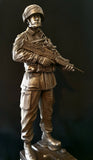 NI4  Without General Service Medal. British Soldier Cold Cast Bronze Figure 14" . Choose Regiment Below.