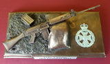 P1 Cold Cast Bronze L1A1 SLR Plaque All Regiments. Choose Regiment from drop down menu