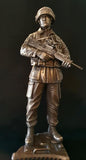 NI4  Without General Service Medal. British Soldier Cold Cast Bronze Figure 13" . Choose Regiment Below.