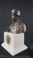 German Paratrooper Fallschirmjager FJR 6 Normandy 1944 . Cold Cast Bronze Bust