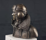 Cold Cast Bronze Bust RAF Battle of Britain Pilot 80th Anniversary