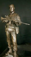 NI 01 Northern Ireland British Soldier Cold Cast Bronze Figure 14" Operation Banner All Regiments. Choose Regiment from drop down menu