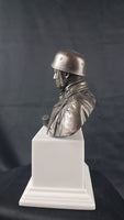 German Paratrooper Fallschirmjager FJR 6 Normandy 1944 . Cold Cast Bronze Bust