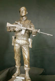 NI 01 Northern Ireland British Soldier Cold Cast Bronze Figure 14" Operation Banner All Regiments. Choose Regiment from drop down menu