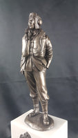 80th anniversary Battle of Britain cold cast bronze figurine of fighter pilot