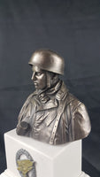 German Paratrooper Fallschirmjager FJR 6 Normandy 1944 . Cold Cast Bronze Bust