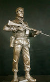 NI 01 Northern Ireland British Soldier Cold Cast Bronze Figure 14" Operation Banner All Regiments. Choose Regiment from drop down menu