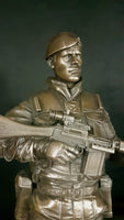 NI 01 Northern Ireland British Soldier Cold Cast Bronze Figure 14" Operation Banner All Regiments. Choose Regiment from drop down menu