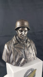 German Paratrooper Fallschirmjager FJR 6 Normandy 1944 . Cold Cast Bronze Bust