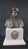 German Paratrooper Fallschirmjager FJR 6 Normandy 1944 . Cold Cast Bronze Bust