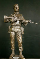 NI 01 Northern Ireland British Soldier Cold Cast Bronze Figure 14" Operation Banner All Regiments. Choose Regiment from drop down menu